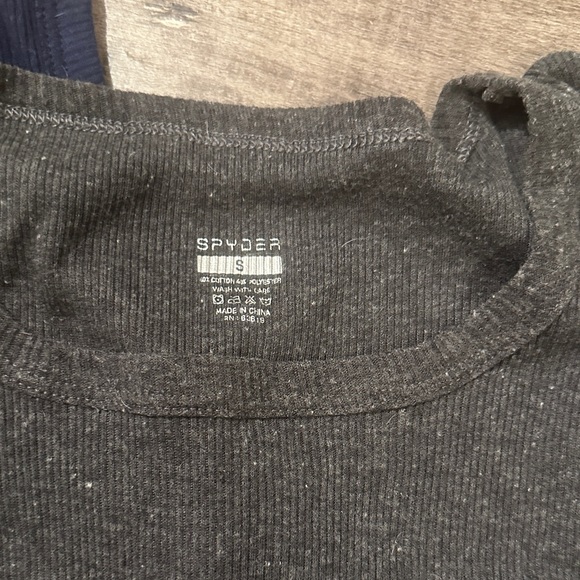 2 Spyder Men's Tank Tops - Navy and Charcoal - bundle and save - Picture 2 of 4